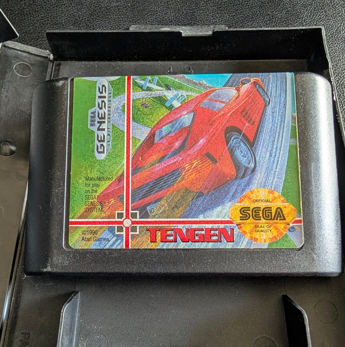 Hard Drivin' - Boxed with Hang Tab (Sega Genesis) | 1990 | Racing / Driving