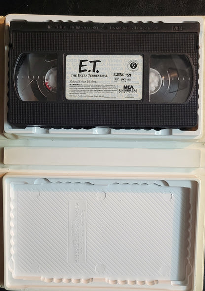 E.T. The Extra Terrestrial 1990's VHS Pre - Owned Tape + Box