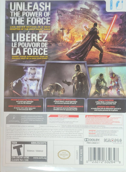 Star Wars: The Force Unleashed – Nintendo Wii CIB – RE-SEALED + Like New