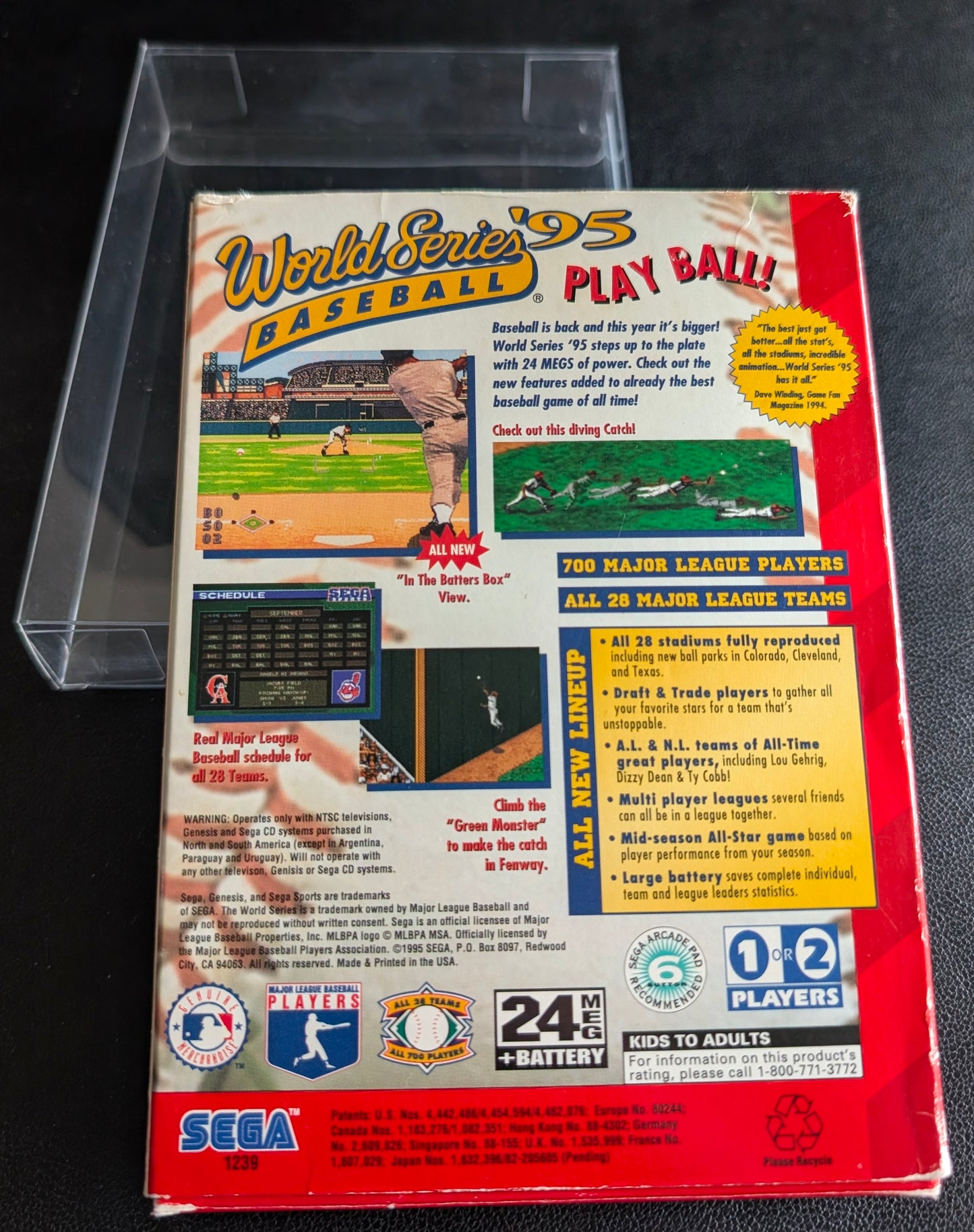World Series Baseball '95 - Boxed CIB (Sega Genesis) | 1995 | Sports / Baseball