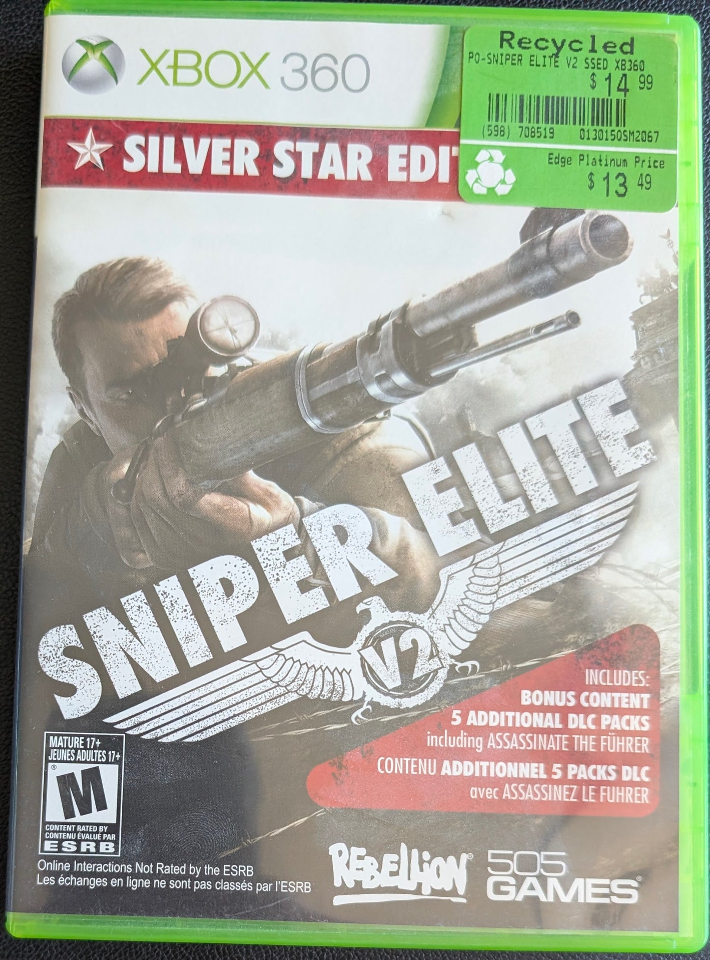Sniper Elite V2: Silver Star Edition (2012) - CIB Xbox 360 | RE-Sealed