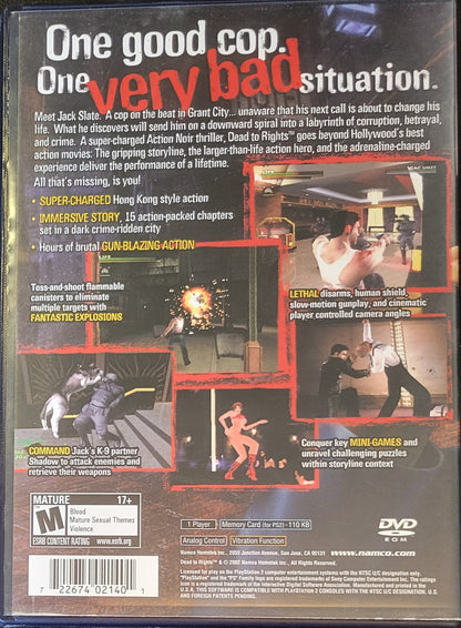 Dead To Rights Greatest Hits – Sony PlayStation 2 PS2 CIB – RE-Sealed Minty!
