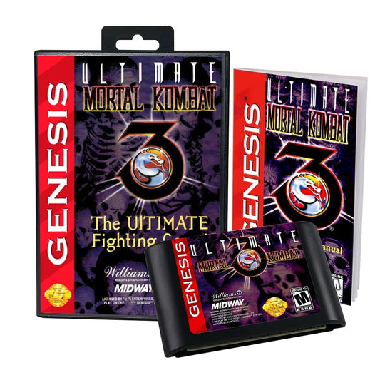 ULTIMATE Mortal Kombat - Boxed (Sega Genesis Cartridge) | 1990 | Action Platformer