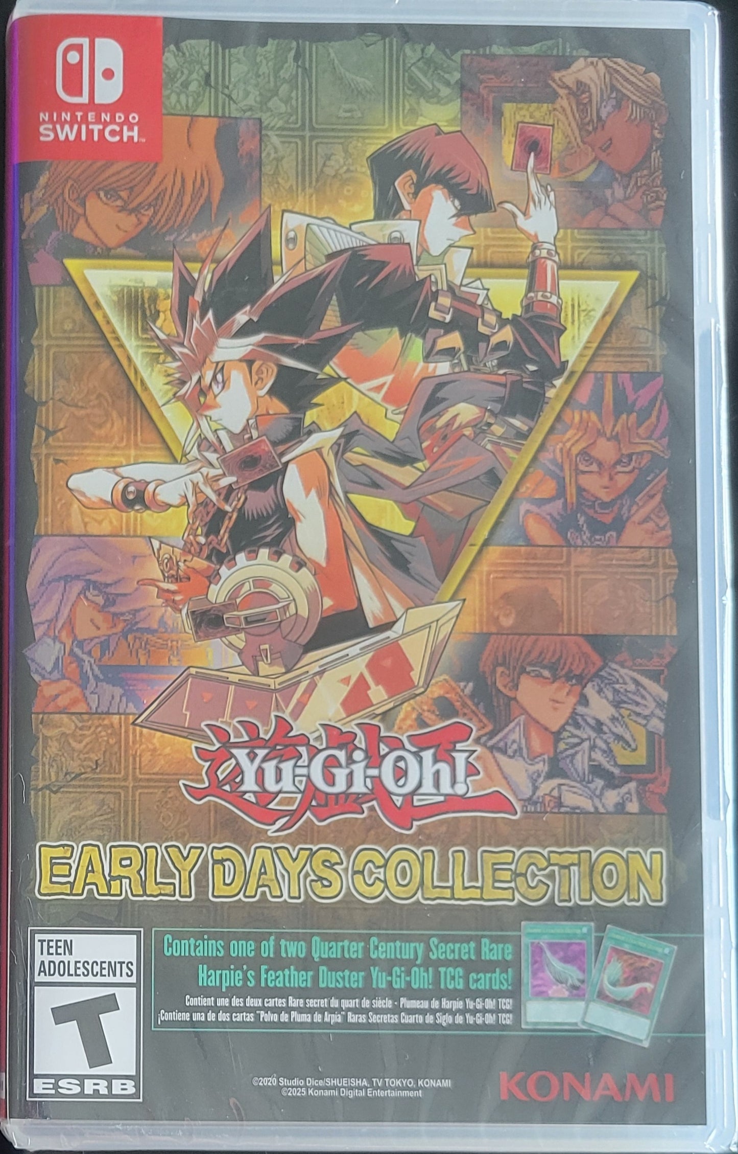 Yugioh Early Days Collection Special Edition 2 Cards Included - Nintendo Switch + Protector 2021 Brand New Factory Sealed