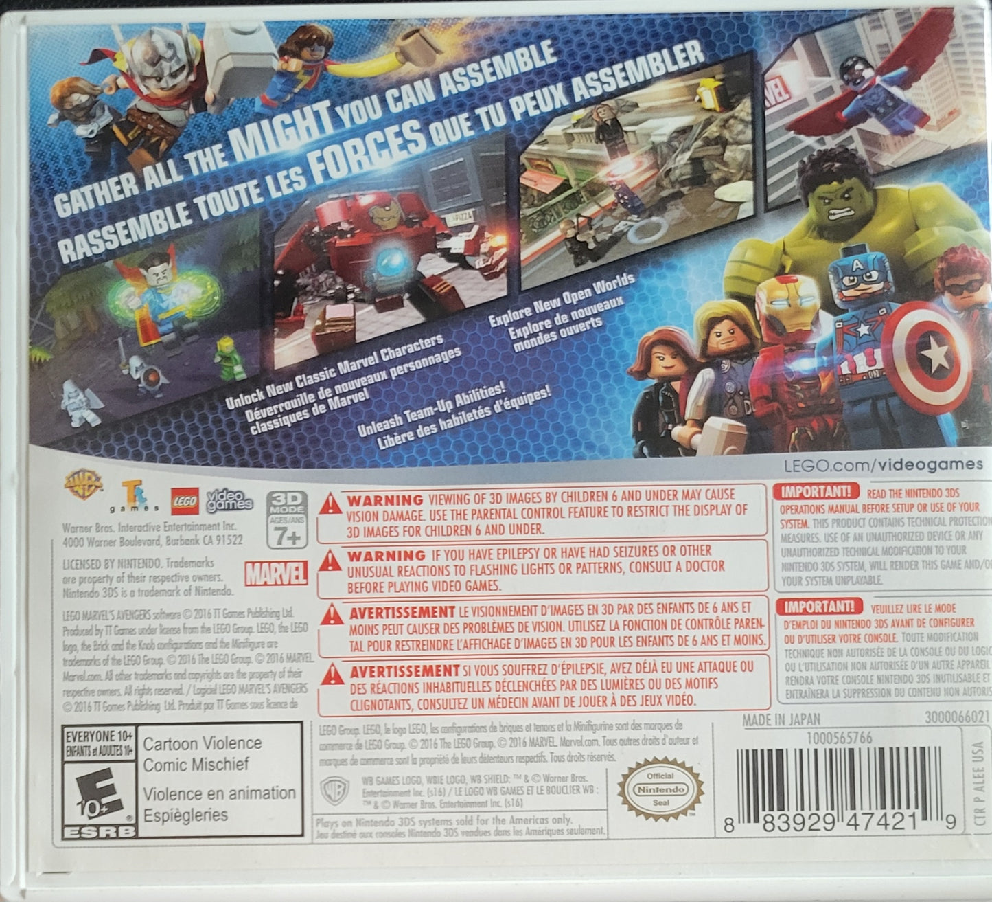 🦸 Marvel Avengers – Nintendo 3DS – Re-Sealed – Cartridge Only Tested & Working