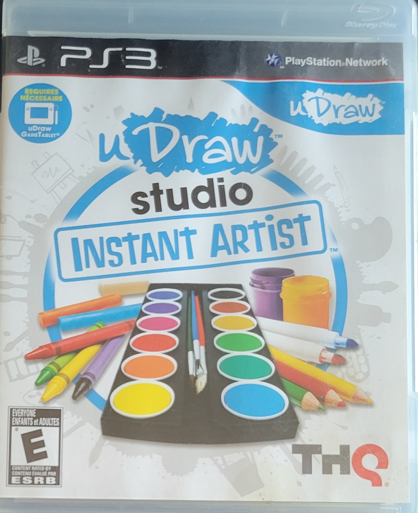 U Draw Instant Studio + PAD/Hookups Included! - Sony PlayStation 3 PS3 Pre-Owned Great Shape Tested & Working