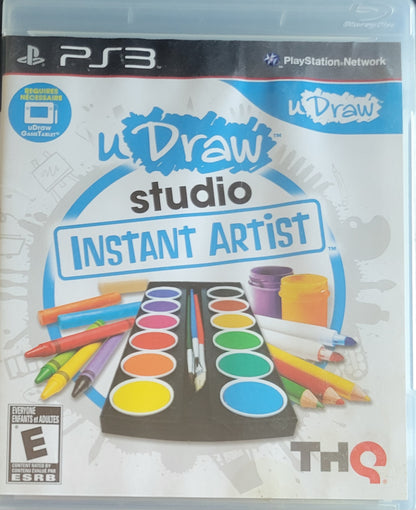 U Draw Instant Studio + PAD/Hookups Included! - Sony PlayStation 3 PS3 Pre-Owned Great Shape Tested & Working