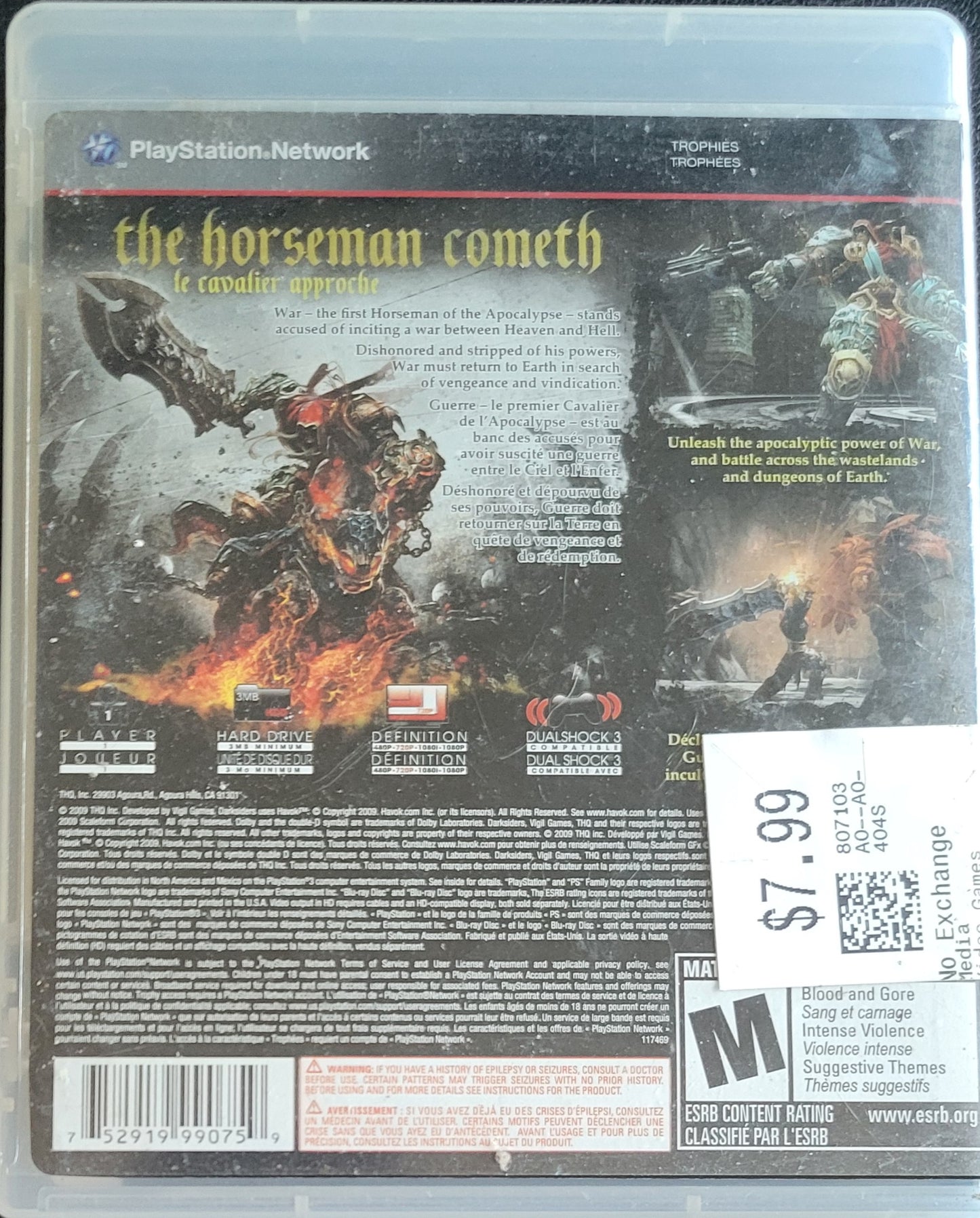 Darksiders (CIB) – Sony PlayStation 3 PS3 – Great Shape