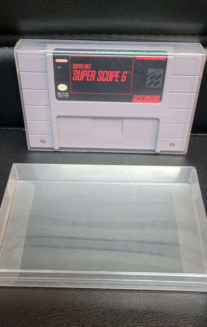 1992 Super Scope 6 SNES Authentic Cartridge (Super Nintendo Entertainment System) Classic Arcade Game Great Original Condition Plus Protector