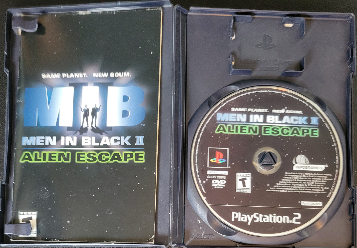 MIB Men In Black 2: Alien Escape - Sony PlayStation 2 PS2 (CIB) Pre-Owned Tested & Working Great Shape!