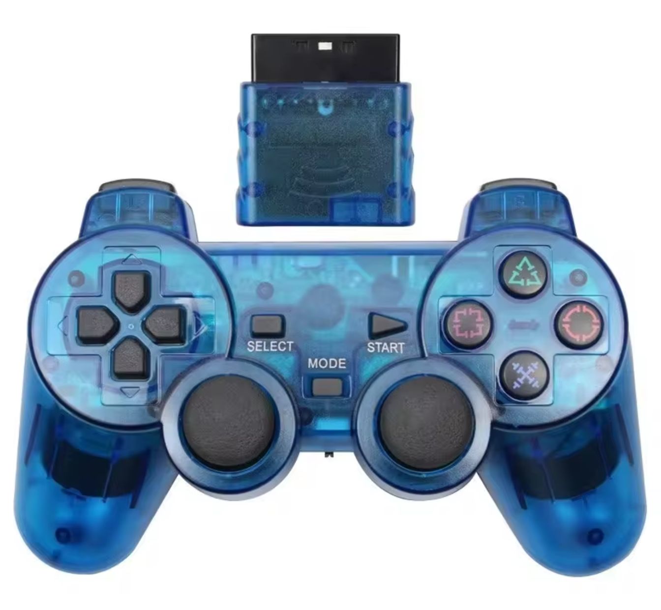 PlayStation 1 PS1 / PlayStation 2 PS2 DualShock Controller (Aftermarket) | Adapter Included | Multiple Colors