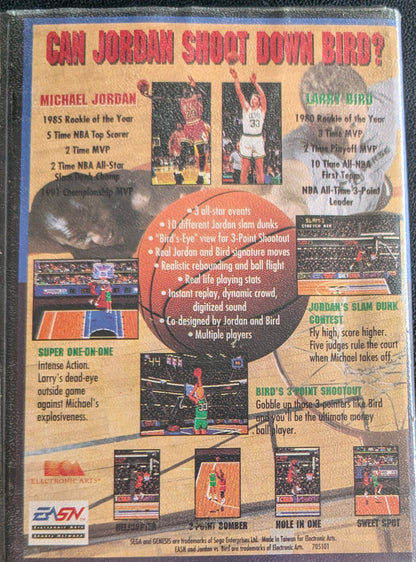 Jordan vs Bird: One on One - Boxed CIB (Sega Genesis) | 1992 | Sports