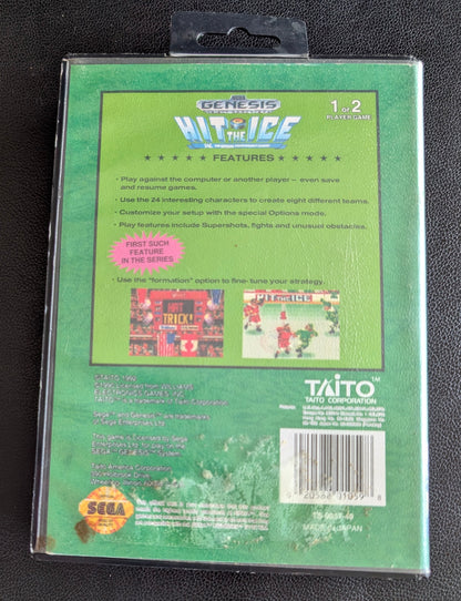 Hit The Ice - Boxed Hang Tab (Sega Genesis) | 1993 | Sports / Hockey