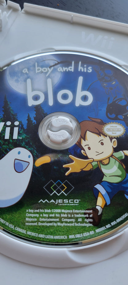 A Boy & His Blob - Nintendo - 2009 Wii - Entertainment System CIB Clean Disc Tested & Working