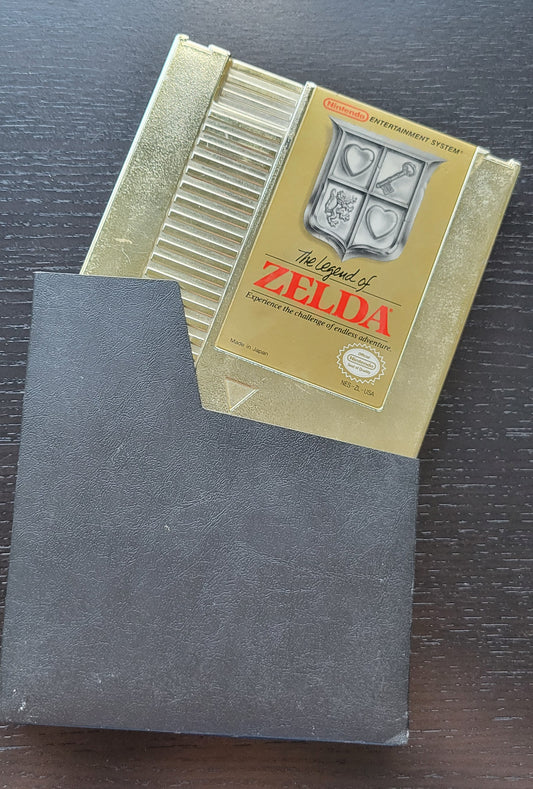 ORIGINAL The Legend Of ZELDA - Authentic NES (Nintendo Entertainment System 1985) GOLD Video Game Cartridge