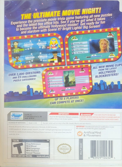 Scene It? – 2007 Nintendo Wii CIB – RE-SEALED + Clean Disc