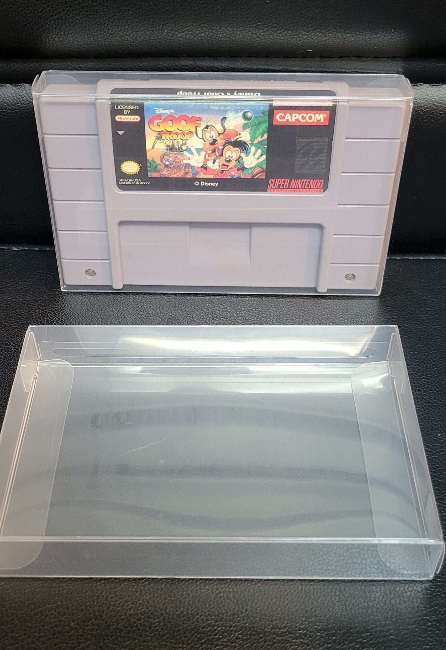 Authentic Goof Troop - SNES - Super Nintendo Ent. System NTSC Cartridge Plus Plastic Protector