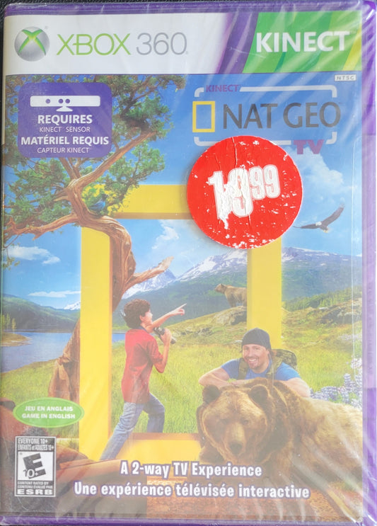 Brand New Nat Geo TV - SEALED - Microsoft XBOX 360 GREAT SHAPE