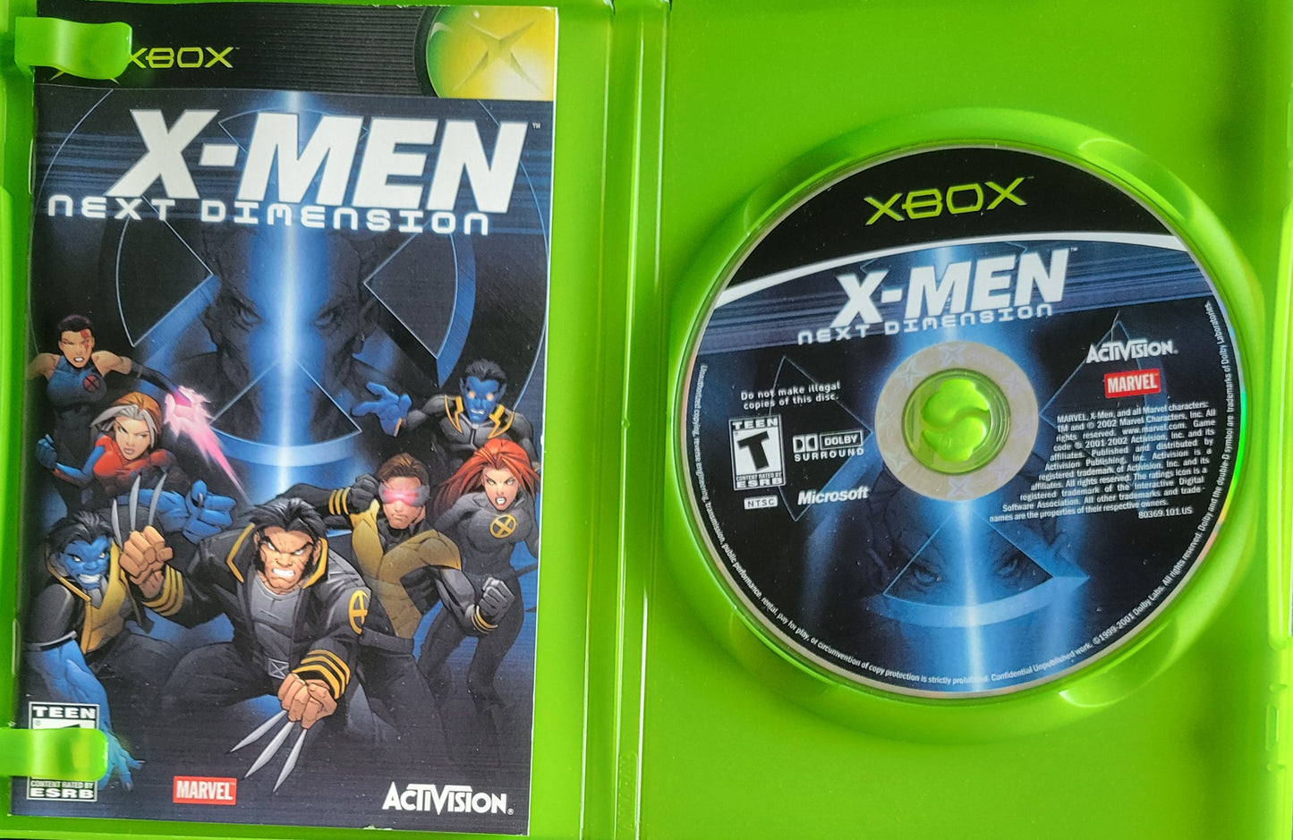 X-Men Next Dimension (CIB) OG Microsoft XBOX  Pre-Owned Great Shape Tested & Working CLEAN DISC