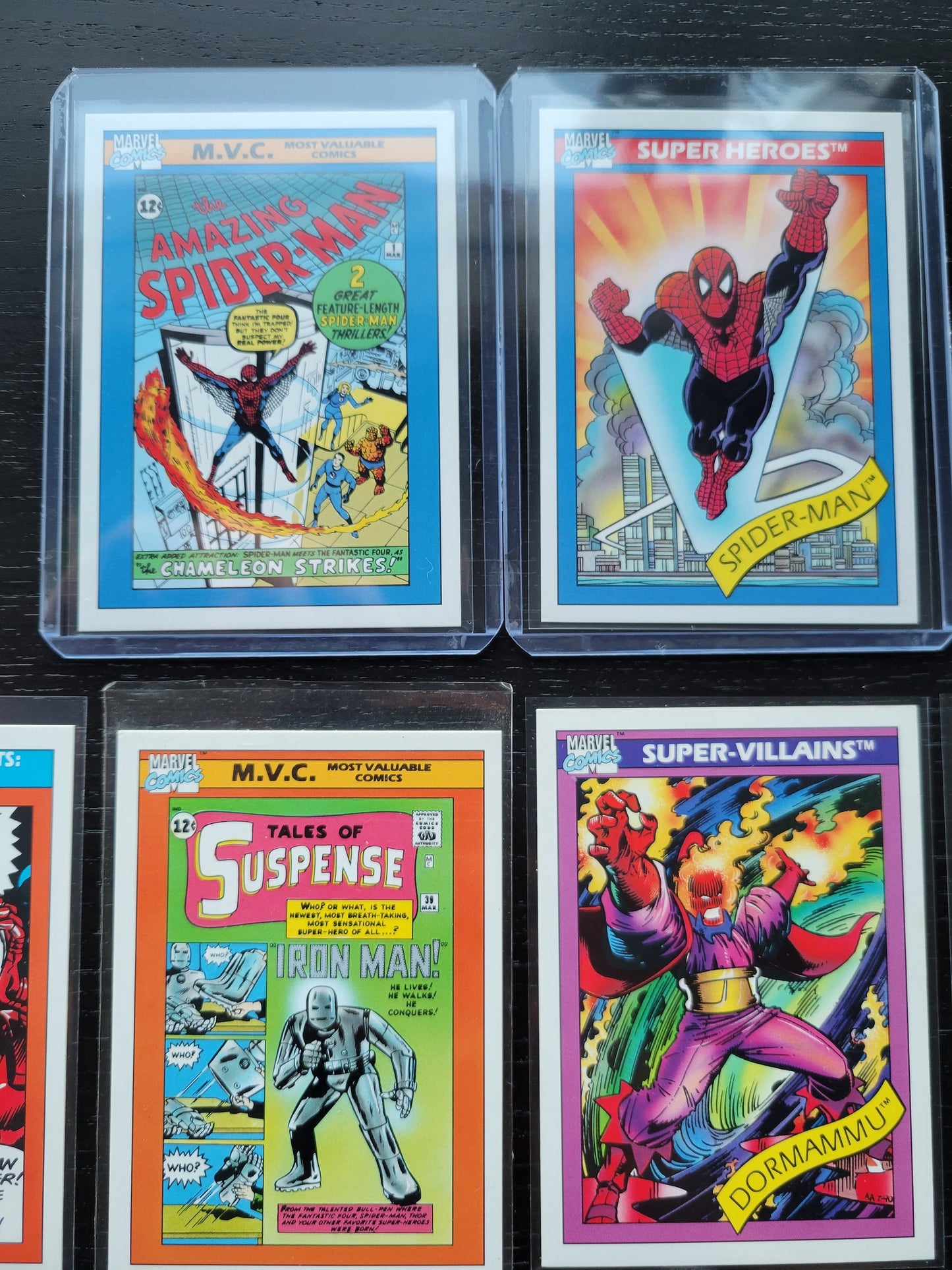 1st EDITION Marvel Cards 1990 One & Only Extremely Rare Base Set Spiderman Special Absolutely Mint Condition Worth Grading AUTHENTIC 10 Card