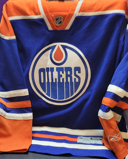 Vintage 1984 Edmonton Oilers Royal Blue Home Jersey Size XL Pre - Owned Condition Great Shape