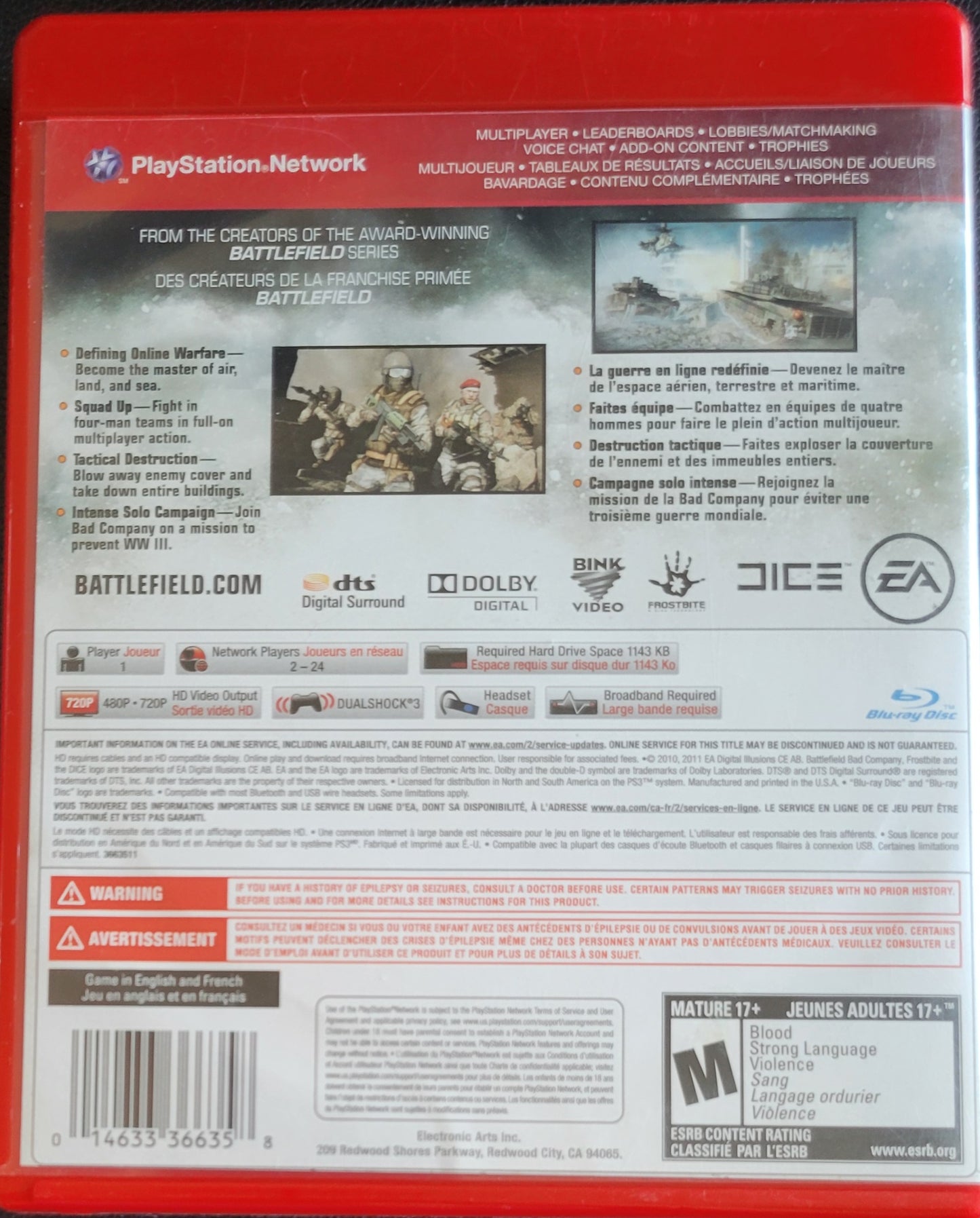 Battlefield Bad Company 2 Greatest Hits + Limited Edition – Sony PlayStation 3 (PS3) | Pre-Owned, Tested & in Great Condition