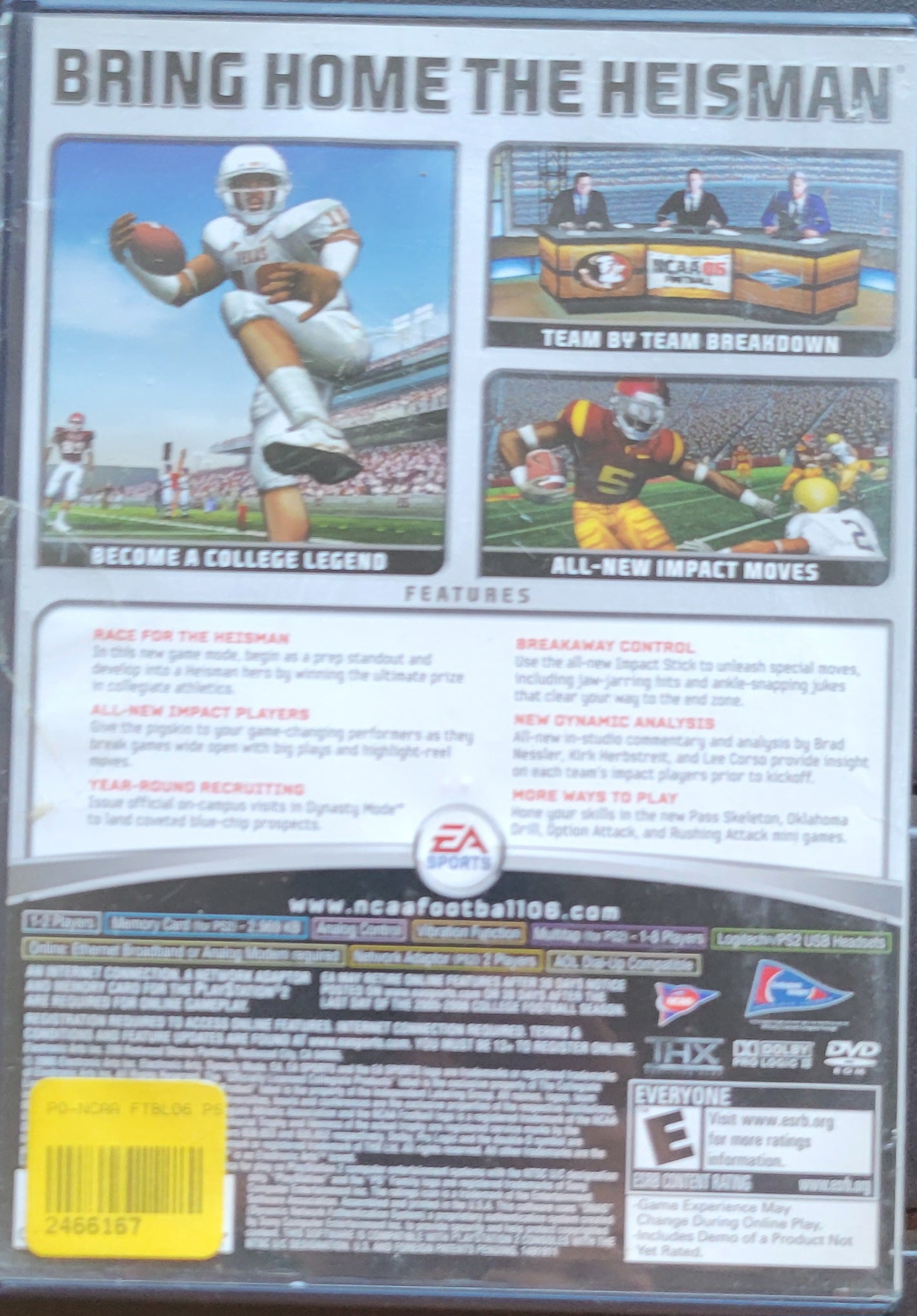 NCAA 06 Football - Sony PlayStation 2 PS2 CIB Pre-Owned Great Shape! Tested & Working