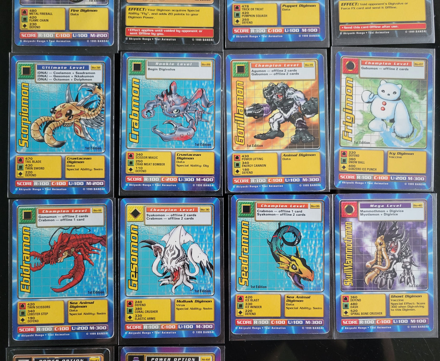 1999 HUGE LOT BANDAI: DIGIMON Including Original 1st Editions!! Trading Cards