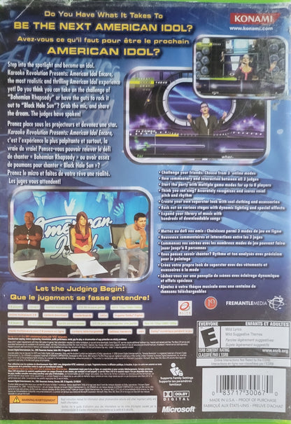 Karaoke Revolution American Idol Encore – Microsoft Xbox 360 CIB – Clean Disc – RE-SEALED (2008)