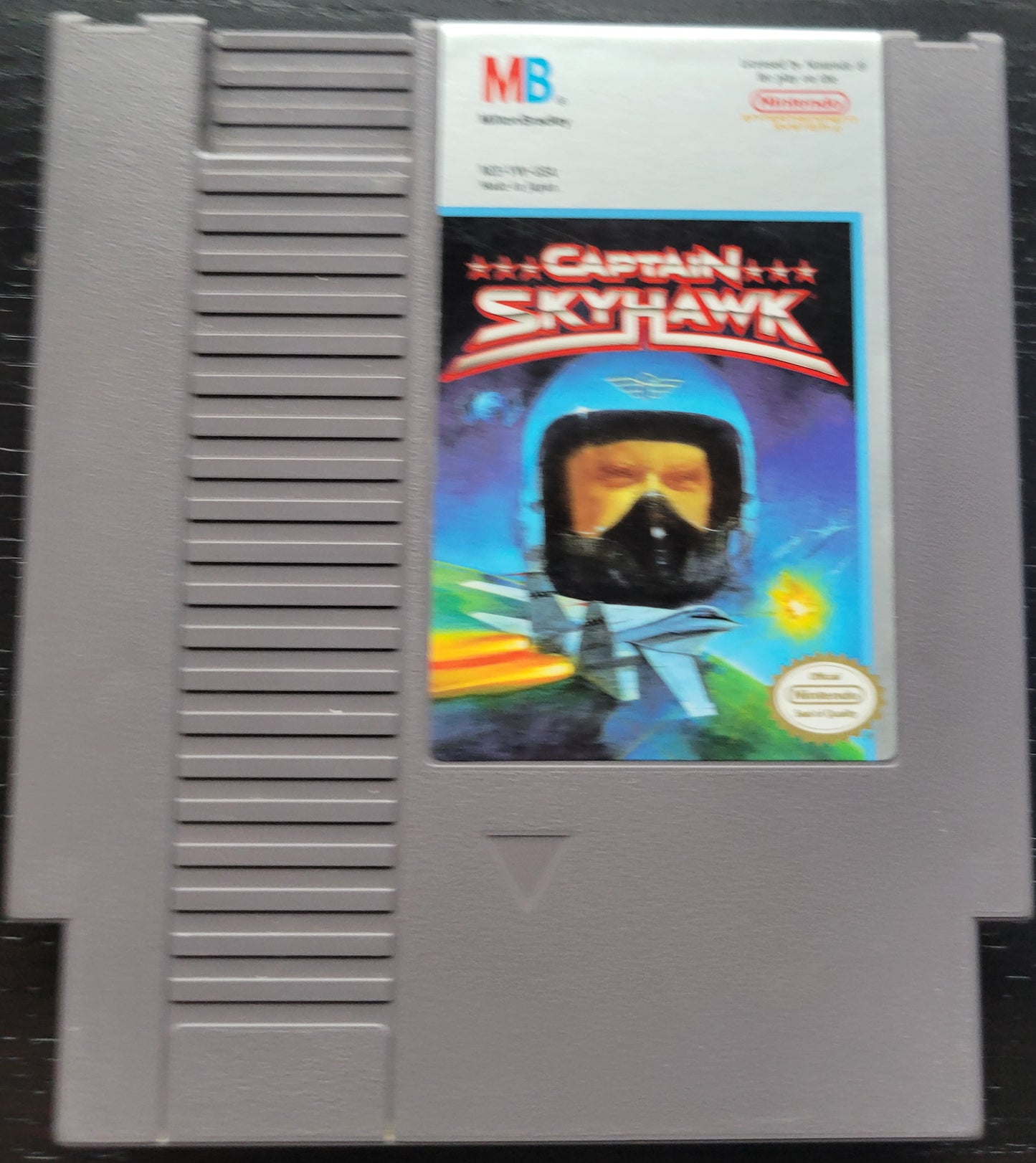 Authentic Captain Skyhawk - NES (1990 Nintendo Entertainment System) 72 Pin 8 Bit Video Game Cartridge + Protector GREAT SHAPE