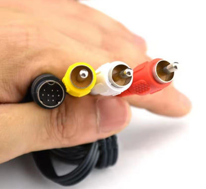 Sega Genesis Model 2 AV Cable (Aftermarket) | 9-Pin 3-Prong Connector | Replacement