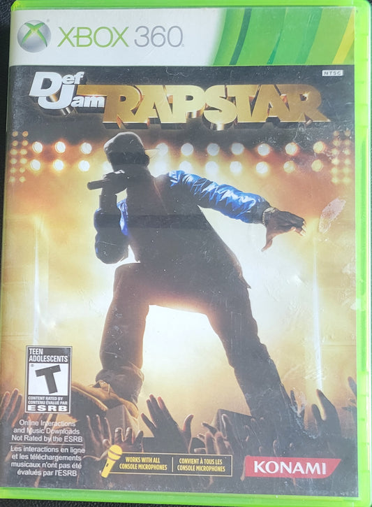 Def Jam: Rap Star - (CIB) - Microsoft XBOX 360 - Pre-Owned Like New CLEAN DISC
