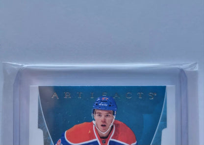 2015 2016 CONNOR MCDAVID ARTIFACTS HOCKEY YEAR ONE ROOKIE SWEATERS GAME USED BGS 9 MINT