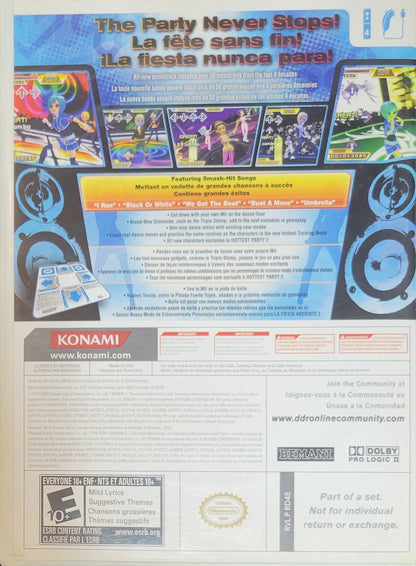 Dance Dance Revolution Hottest Party 2 – 2008 Nintendo Wii CIB – RE-SEALED + Clean Disc