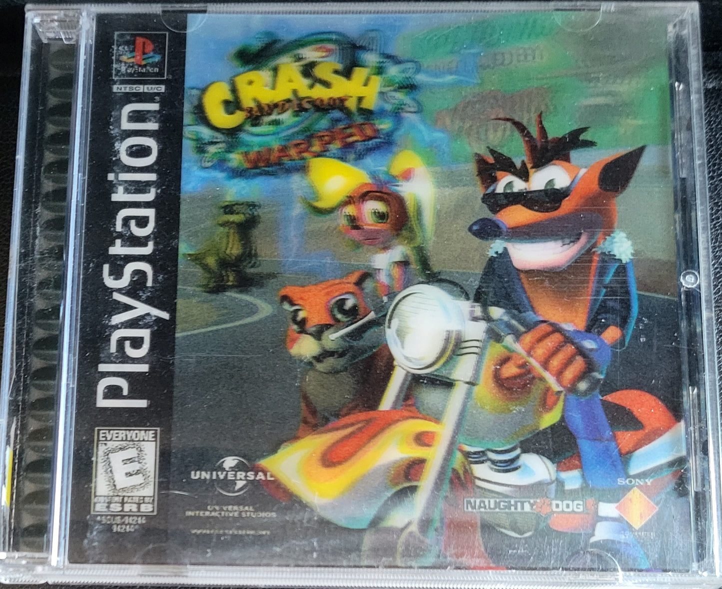 Crash Bandicoot: Warped – PlayStation 1 PS1 Holographic CIB – Great Condition Re-Sealed