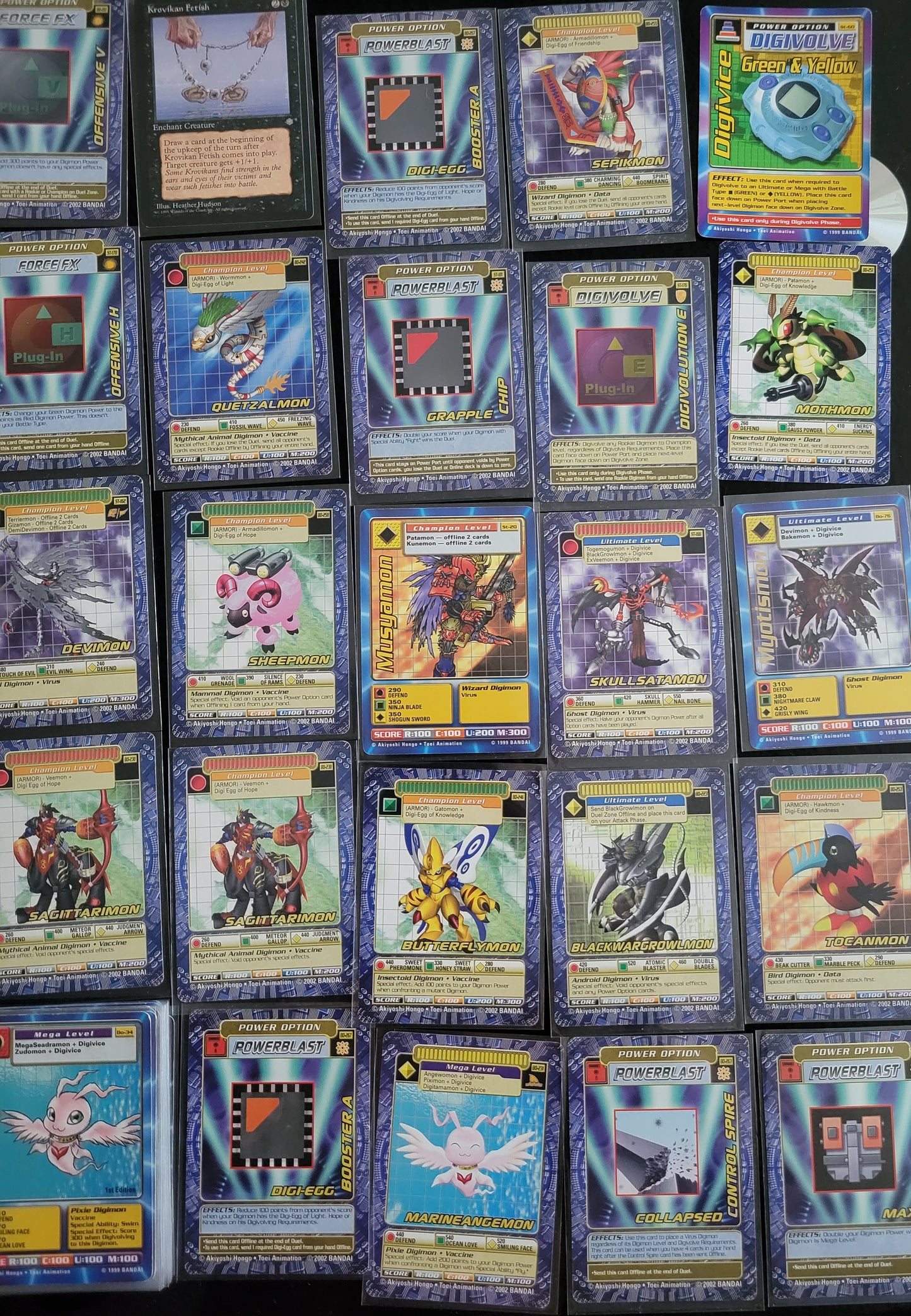 1999 HUGE LOT BANDAI: DIGIMON Including Original 1st Editions!! Trading Cards