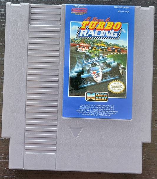 Al Unser Junior's: TURBO RACING ● NES ● Cartridge ● - MINT - Nintendo Ent. System 1985 NTSC Authentic