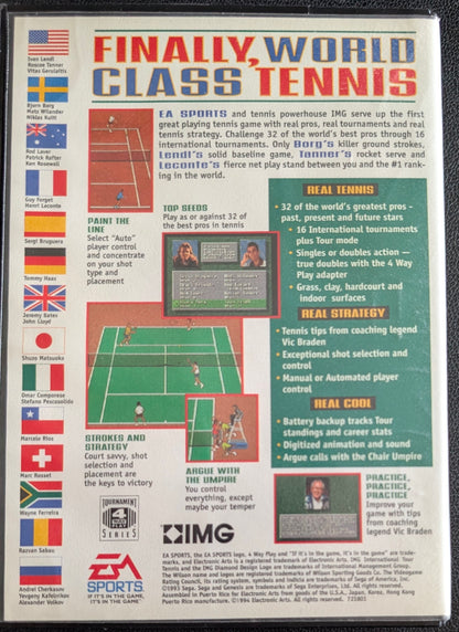 International Tour Tennis - Boxed CIB (Sega Genesis) | 1994 | Sports / Tennis