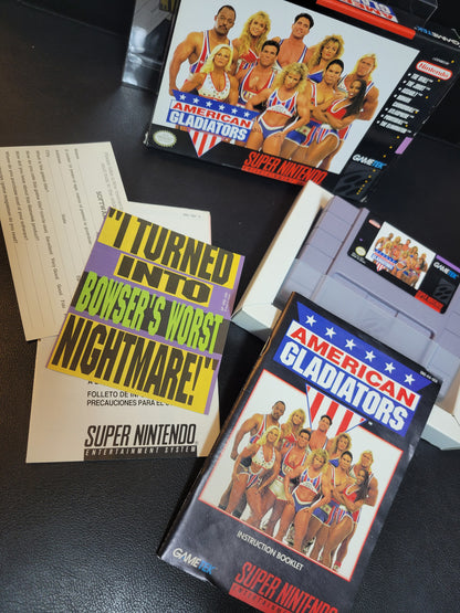 American Gladiators (SNES) - Super Nintendo Ent. 1993 IMMACULATE Condition - (REAL CIB)