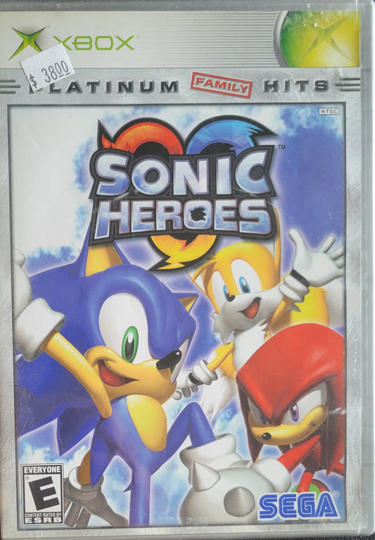 Sonic Heroes *Platinum Family Hits* - (CIB) OG Microsoft XBOX  Pre-Owned Great Shape Tested & Working CLEAN DISC