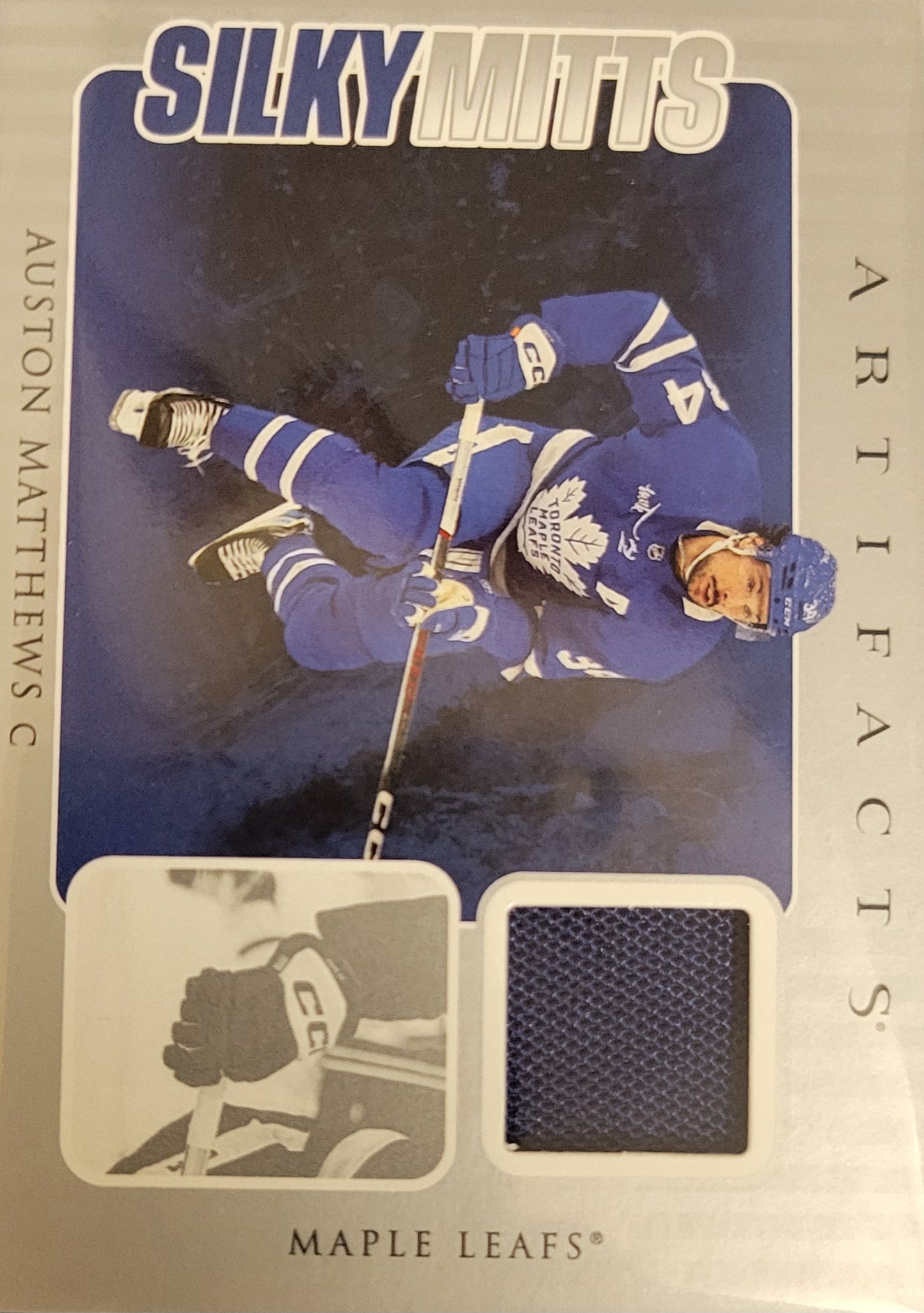 #'d 142/499 2023 24 SILKY MITTS AUSTON MATTHEWS Artifacts SM-AM MINT + FREE Limited Insert 142/199!