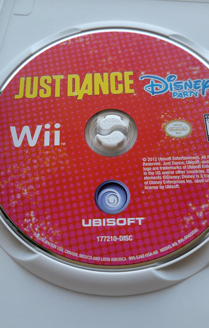 JUST DANCE: Disney Party - 2012 Nintendo Wii - CIB Tested & Working Clean Disc