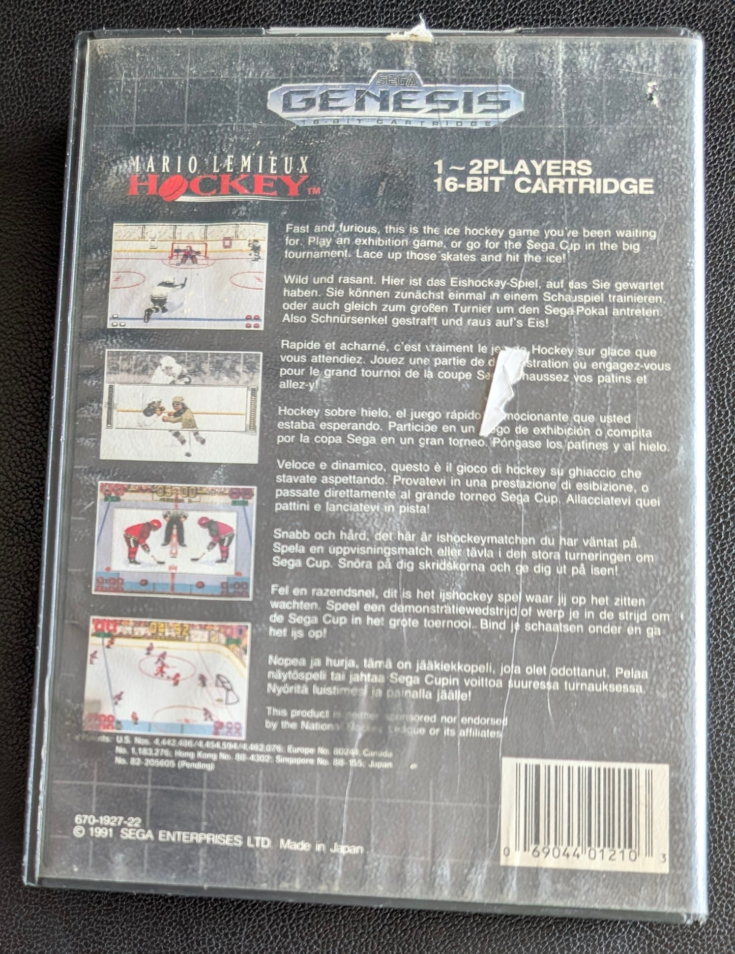 Mario Lemieux Hockey - Boxed (Sega Genesis) | 1990 | Sports / Hockey