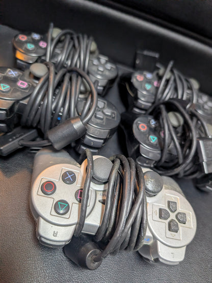 Official Sony PlayStation 2 Controllers CIB | Original DualShock 2 | Blue Black or Silver | Cleaned & Tested