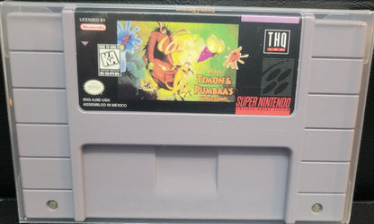 1997 Super Timone & Pumba SNES Authentic Cartridge (Super Nintendo Entertainment System) Classic Arcade Game Great Original Condition + Protector