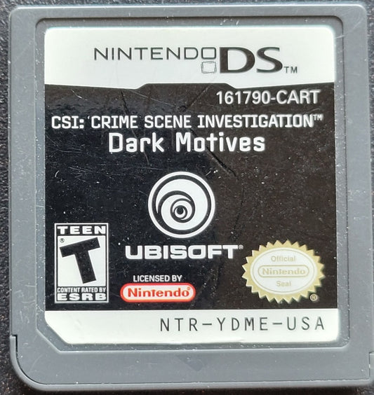 CSI Crime Scene Investigation: Dark Motives - 2006 Nintendo DS - Handheld Console NTSC Cartridge Only Tested & Working