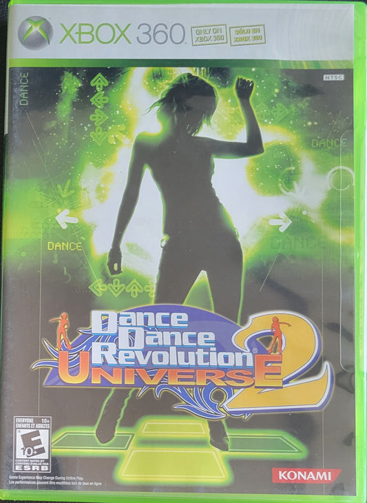 Dance Dance Revolution Universe 2 - (CIB) - Microsoft XBOX 360 - Pre-Owned Like New CLEAN DISC