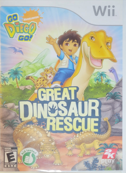 Diego Go! Great Dinosaur Rescue – 2009 Nintendo Wii CIB Re-Sealed Like New