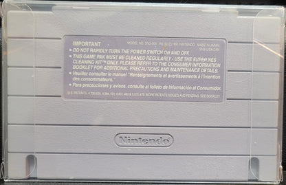 1991 F-ZERO SNES Authentic Cartridge (Super Nintendo Entertainment System) Classic Arcade Game Great Original Condition Plus Plastic Protector