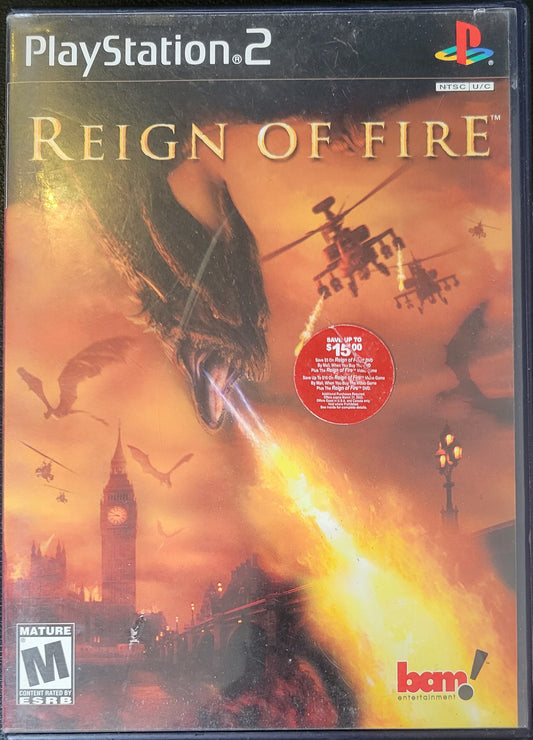 Reign Of Fire - Sony PlayStation 2 PS2 (CIB) Pre-Owned Tested & Working Like New!